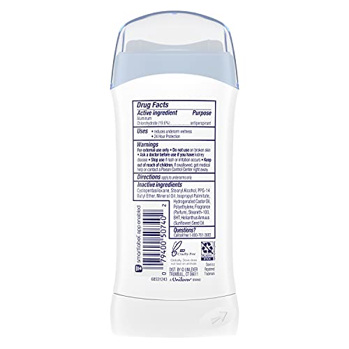 Dove Invisible Solid Antiperspirant Deodorant Stick For Women, Sensitive, For All Day Underarm Sweat & Odor Protection 2.6 Oz #TOP1