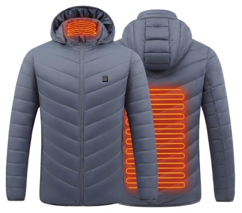 CAMEL CROWN Women's Heated Puffer Jacket Lightweight Winter Coat with 3 Heat Settings Graphene Lining, Power Bank Not Included