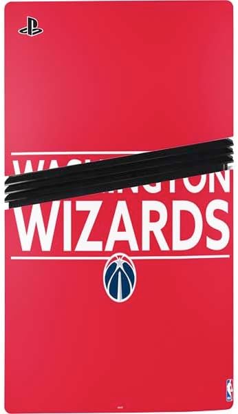 Skinit Decal Gaming Skin Compatible with PS5 Pro Bundle - Officially Licensed NBA Washington Wizards Standard - Red Design