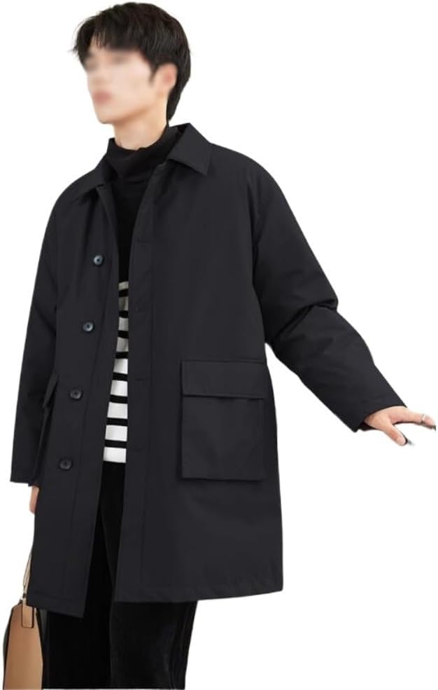 Jacket Autumn Winter Thick Warm Korean Version Of The Long Lapel Down Man