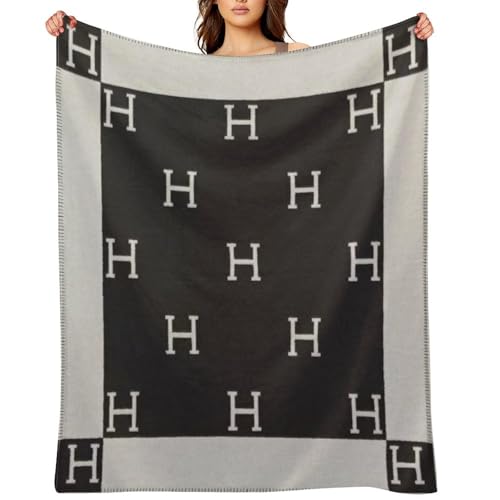 H Blanket Sofa Throw Blanket Soft and Comfortable Blanket Suitable for Sofa and Living Room