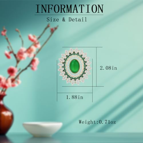 Image of Rhinestone Brooch for Women 18k Gold Plated Brooch Pin Fashion Brooch Lapel Pin Dress Accessories Safety Pin Jewelry Thanksgiving Day Birthday Wedding Gifts for Mom Wife