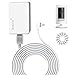 Skyworld Adapter and Charge Cable for Ring Stick Up Cam Battery/Plug-in 3rd Gen/2nd Gen & Ring Spotlight Cam Battery .5V 1A DC Adapter(UL CE Certification),16 Ft / 5m Charge Cable (White 1 Pack)