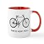 White/Red Inside - This Is How I Roll Bicycle Mug