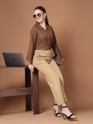 Image of Style Quotient Women Solid Regular Fit Shirt