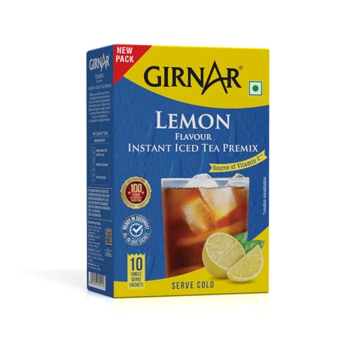 Image of Girnar Instant Premix Iced Tea - Lemon Flavour (10 Sachets)