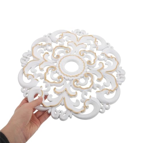 Placa de techo para lámpara y ventilador en salones elegantes 5