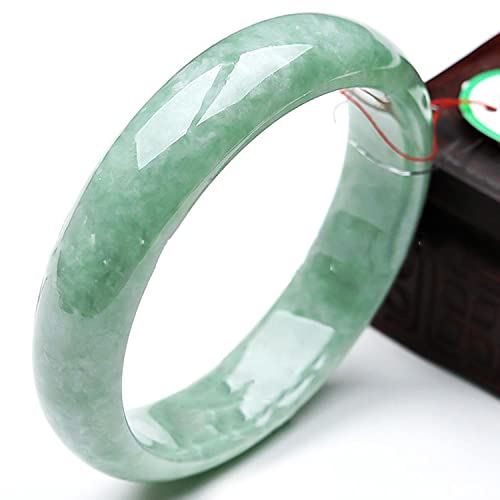 Jonc en jade vert naturel d'inspiration rétro, un trésor intemporel pour elle