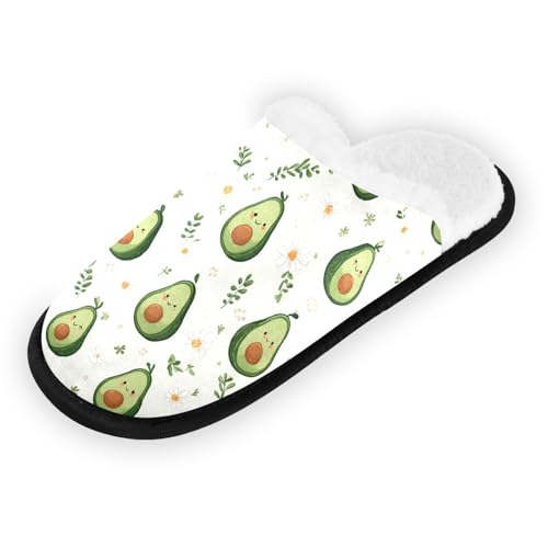 Avocados Lovely Green Slippers For Women Men Soft Memory Foam Non-Slip Fruit Winter Indoor House Shoes Travel Slipper2