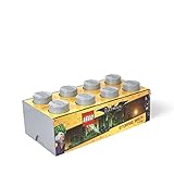LEGO Batman Storage Brick 8 Medium Stone Grey