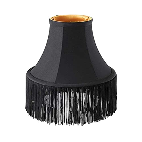 Heartwish268 Fringe Trim Lace Polyerter Fibre Tassel 4Inch Wide 10 Yards Long For Clothes Accessories Latin Wedding Dress Diy Lamp Shade Decoration Black #TOP6