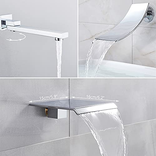 Robinet de salle de bain mural haut de gamme avec mitigeur de douche