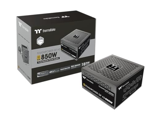 Image of Thermaltake Toughpower GF A3 850W, True 450W 12V-2x6 Connectors on PSU & NVIDIA RTX 50 Series, ATX 3.1 /PCI-E 5.1, 80+ Gold, SLI /Crossfire Ready Power Supply, PS-TPD-0850FNFAGU-L, 10 Year Warranty