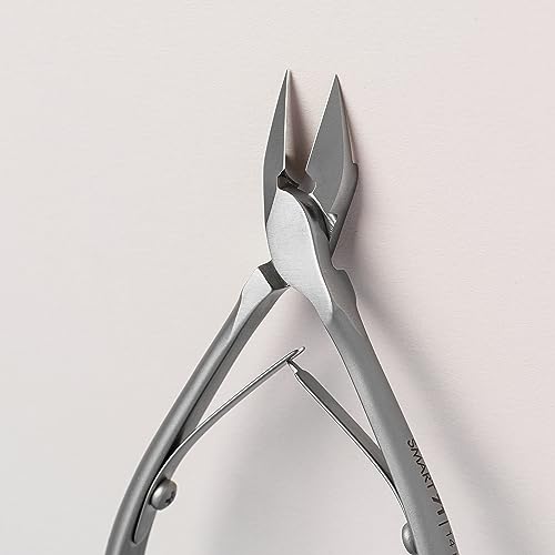 Natury Nails STALEKS PRO 14 mm Stainless Steel Nail Pliers for Precise Pedicures, Silver - Image 3