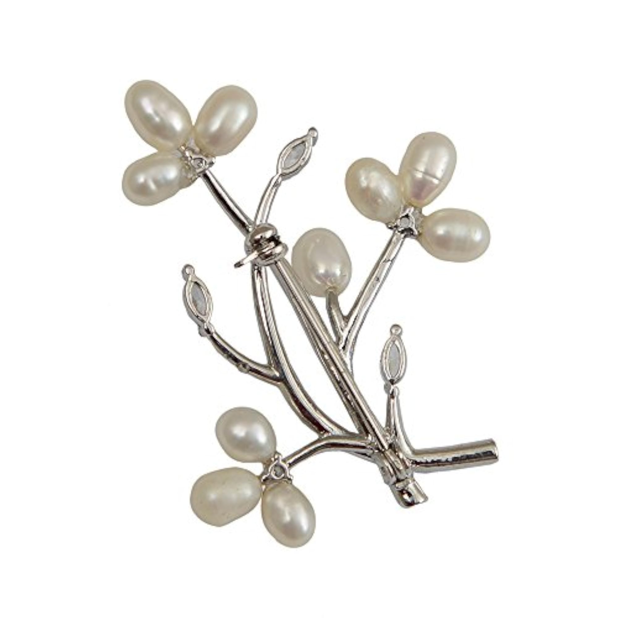 Elegant Freshwater Pearl Brooch