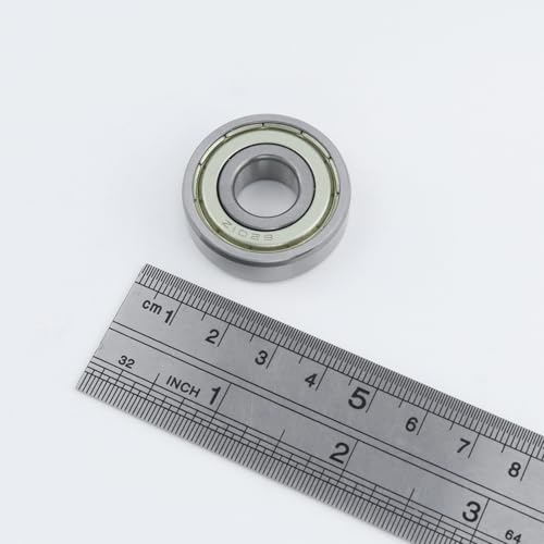 Image of Antrader 20-Pack 12mm x 32mm x 10mm 6201Z Double Shielded Deep Groove Radial Ball Bearings