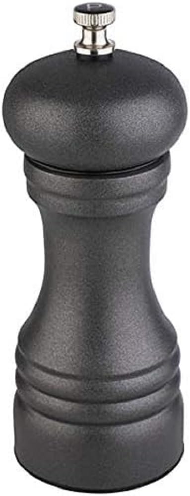 APS Macinapepe Gunmetal, pepiera, macinino in acciaio inox, grado di macinatura regolabile, 6 x 6 cm, altezza 15,5 cm