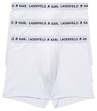 Karl Lagerfeld, Men’s, Logo Trunk Set (3 Pack), White, XL