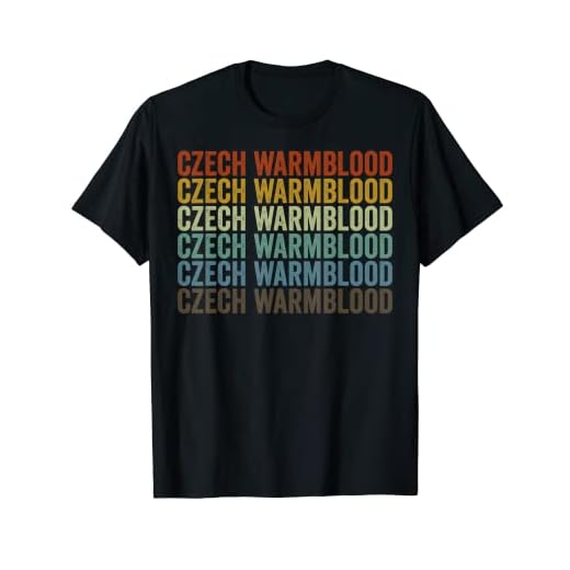 Retro T-Shirt für Tschechische Warmblüter