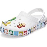 Crocs Unisex-Adult Crocband Peanuts Clogs, Multi, 7 Women/5 Men