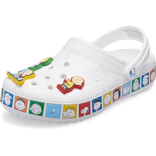 Crocs Unisex-Adult Crocband Peanuts Clogs Multi 9 Women/7 Men