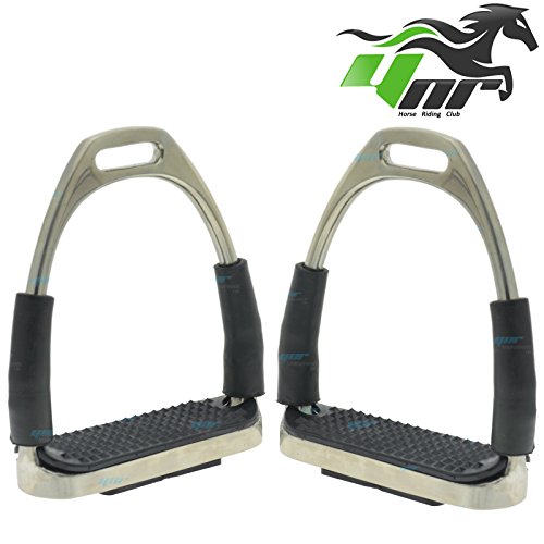 YNR England Flexi Stirrups Iron Steel Flexible Stirrups Safety Horse Riding Equestrian Treads - Image 3