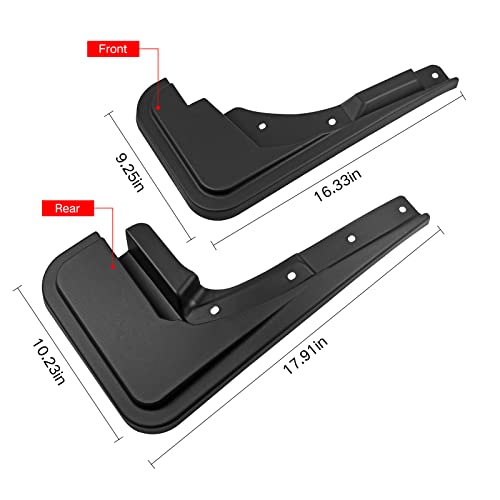 Image of Mud Flaps Compatible with 2026 Ford Maverick Accessories 2022-2025 Splash Guards All Weather Fender Guard Mudguards Sediment Protection No Need to Drill Holes
