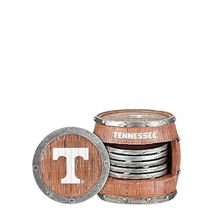 FOCO Tennessee Volunteers NCAA 5 Pack Barrel Coasters