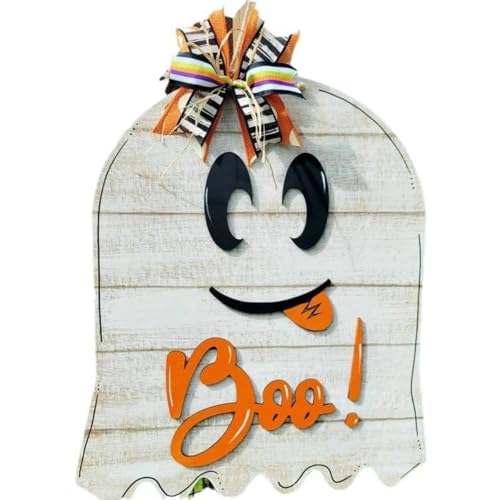 Panneau pendentif en bois pour partager la magie d'une fête d'Halloween en famille