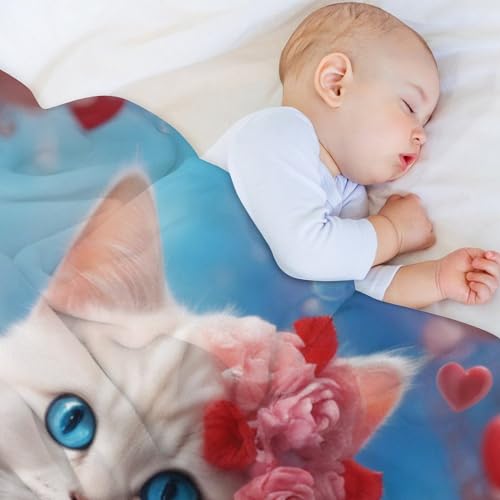Couverture chat mignon en flannel haut de gamme avec impression 3D relief durable - 5