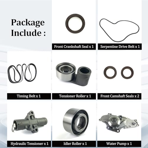 Timing Belt Kit with Water Pump - Fits for Honda Accord/for Odyssey/for Pilot/for Ridgeline V6 for Acura MDX/RL/TL V6 by LORPHEIR - Used condition - Image 7