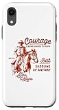 John Wayne Cowboy Courage in Red Case for iPhone XR