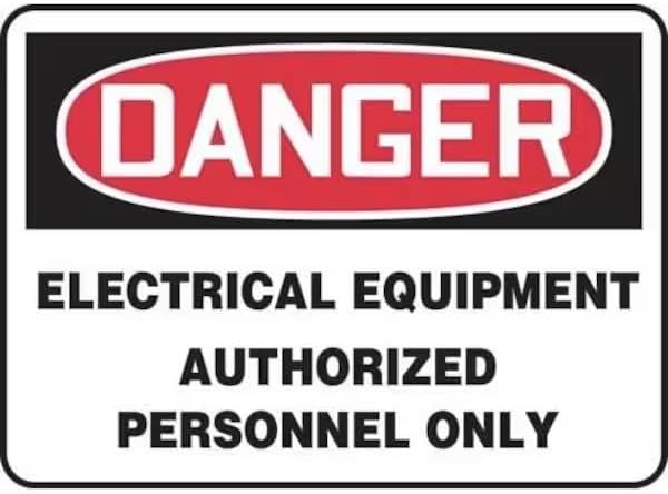 OSHA DANGER SAFETY SIGN ELECTRICAL, Mfr: MELC126XP-A