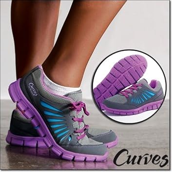 Amazon Com Curves For Women Active Sneaker Purple Sz 8 5 Clothing Shoes Jewelry Amazon Com Curves For Women Active Sneaker Purple Sz 8 5 Clothing Shoes Jewelry