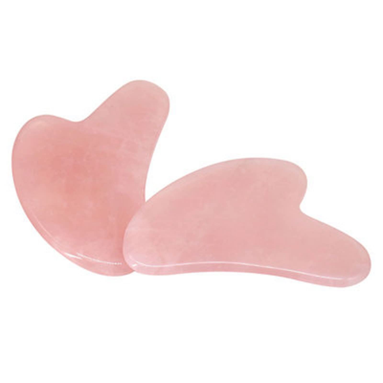 Cristal natural en bruto 1/5/10 piezas de piedra de Jade de cristal de cuarzo rosa Natural for mujer, masajeador de cuerpo Facial Guasha, forma de pulgar, cara, herramientas de tablero Gua Sha, regalo