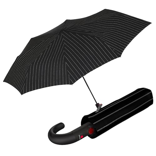 Parapluie Knirps T.260 Duomatic Gatsby | Parapluie de pluie automatique à poignée crochet élégante