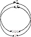 Zlato 2 Pieces Single Freshwater Pearl Necklace and 3 Freshwater Pearl Beads Choker on Black Leather Cord for Girls Women
