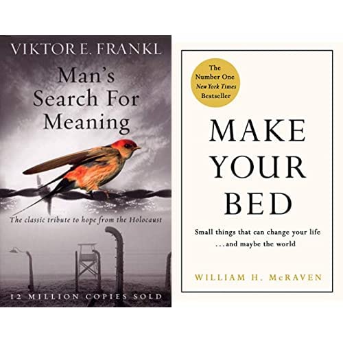 Man's Search For Meaning: The classic tribute to hope from the Holocaust & Make Your Bed: Feel grounded and think positive in 10 simple steps