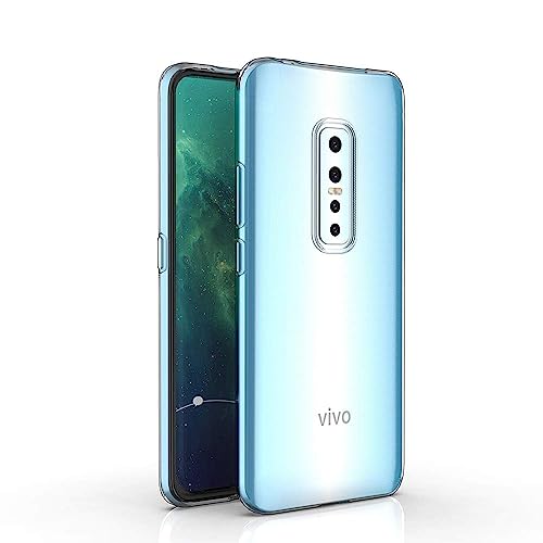 Image of Case Creation Brand - Mobile Cover for Vivo V27 Pro (Soft & Flexible Back Case), Transparent