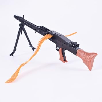 1/6 Gun WWII German Army MG42 Mandarin Mini Plastic Building Blocks Small Toy DIY Kumite Puzzle Plastic Model 30CM 12 Inch Action Character Display