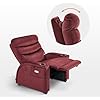 MCombo Power Zero Gravity Recliner Chair with Adjustable Headrest for Living Room, Fabric ZG334 (Burgundy)