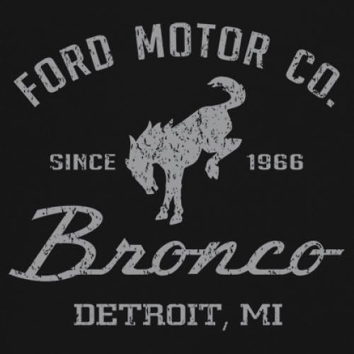 Ford Motor Co Bronco Detroit MI T-Shirt Vintage Truck Since 1966 4x4 Off Road Adventure Classic Car Fan Men's Tee3