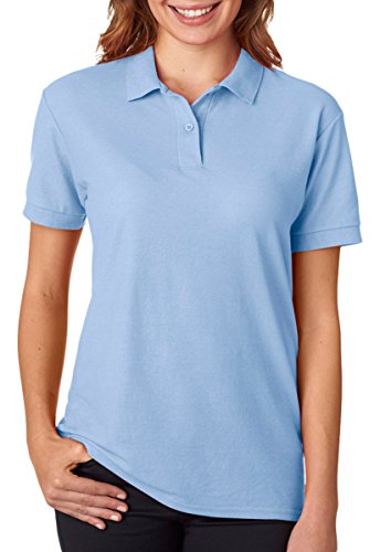 Gildan Womens DryBlend 6.3 oz. Double Piqué Sport Shirt (G728L) -LIGHT BLUE -M