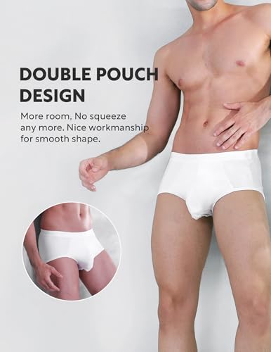 Image of DAVID ARCHY Men's 4 Pack Micro Modal Separate Pouch Briefs with Fly