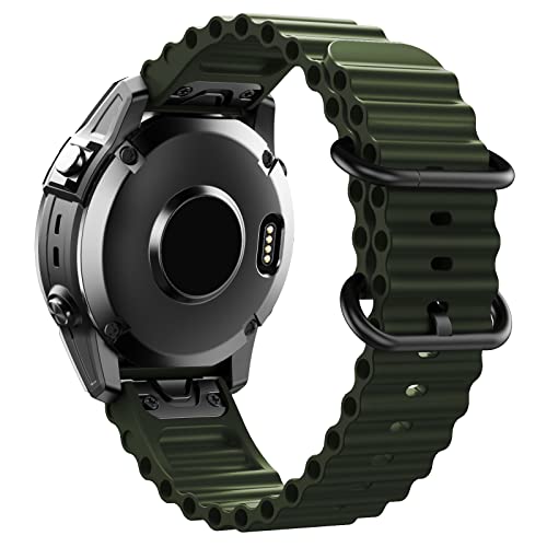 Bracelet anti transpiration Garmin Fenix 5x 6x 7x Ocean sans irritation