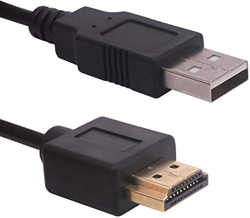 USB to HDMI Cable, Yeworth 1.8m USB 2.0 Male to HDMI Male Charger Cord Splitter Adapter