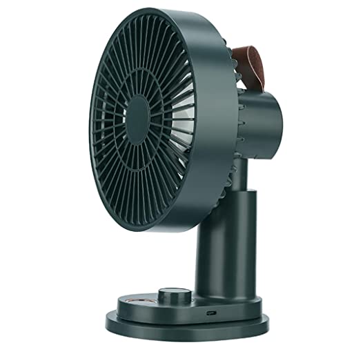 TWLJYWJD リモートコントロールファン デスクトップクリップタイプ デュアルパーパスミニ扇風機 静音 USB充電、オフィステーブル、学生寮、ベッドサイド用(グリーン)