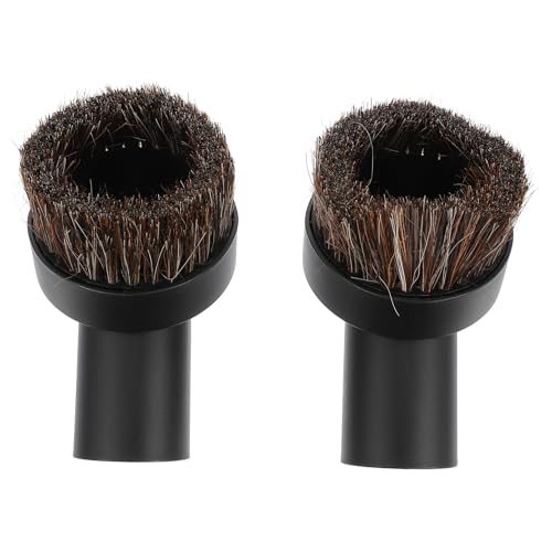 Boquilla de aspiradora de 32 mm con 2 cepillos redondos PP para escritorios 2