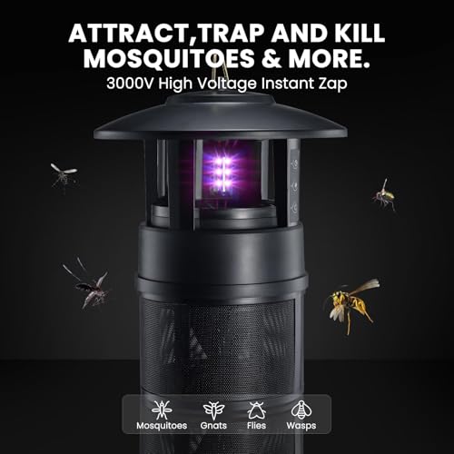 Mosquito Trap Indoor Outdoor, Fly Traps and Mosquito Zapper with Light, Fan, Sleep and Timer Modes, Bug Zappers - image 3