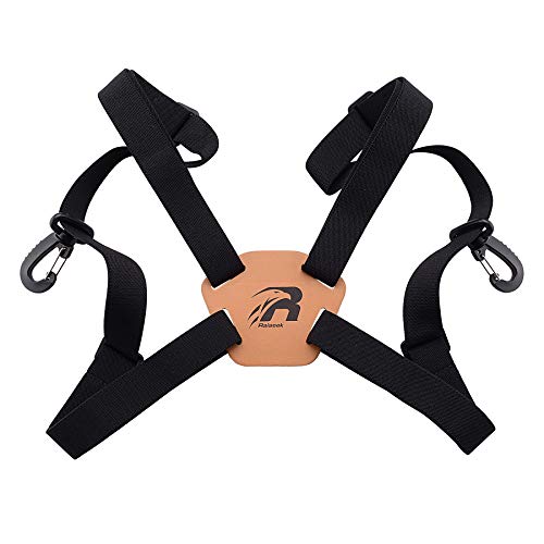 Raiseek Optics Binocular Harness Strap Adjustable Stretchy, Camera Chest Harness with 2 Loop Connectors, Hunting Accessories
